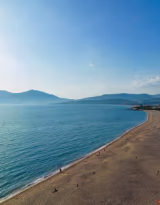 Vue sur la plage porticcio