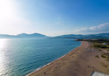 Vue plage porticcio