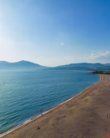 Vue sur la plage porticcio
