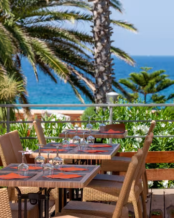 Terrasse restaurant vue mer
