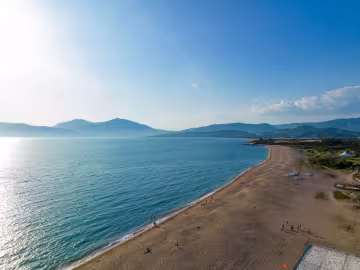Vue plage porticcio